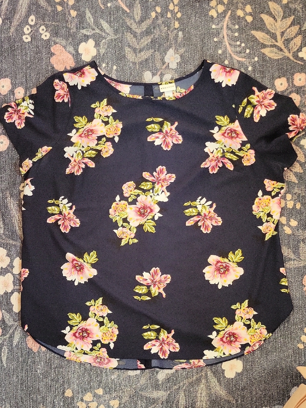 Floral Short Sleeved Blouse